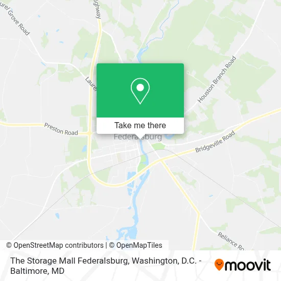 The Storage Mall Federalsburg map
