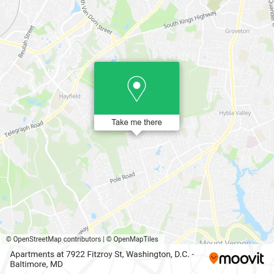 Apartments at 7922 Fitzroy St map