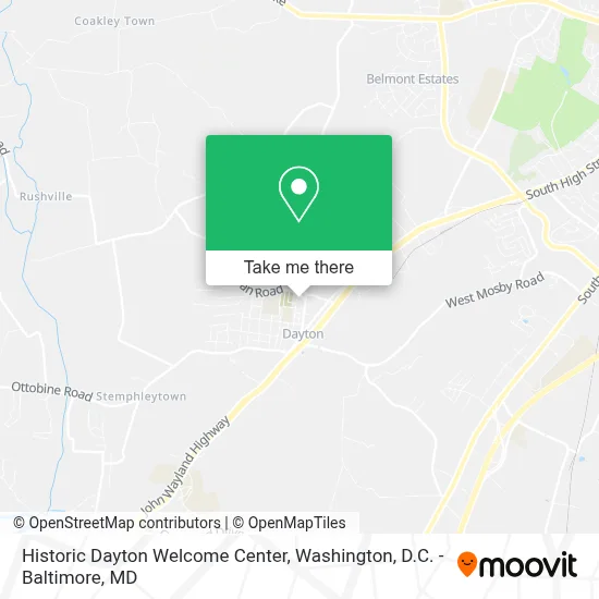 Historic Dayton Welcome Center map