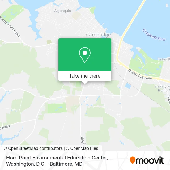 Horn Point Environmental Education Center map