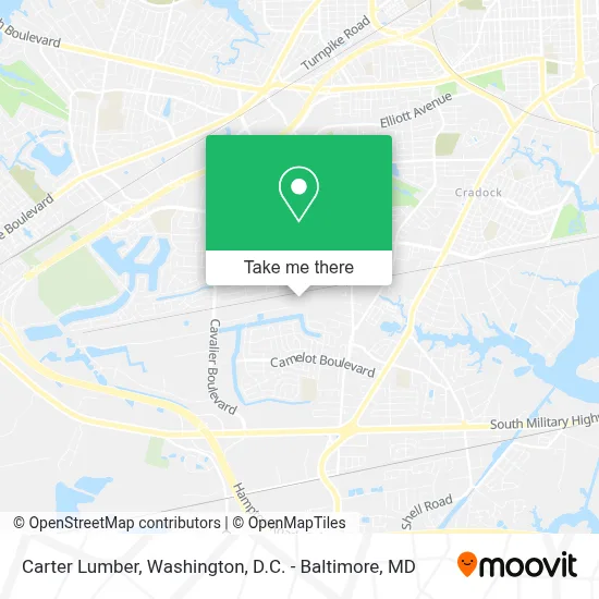 Carter Lumber map