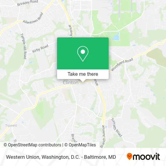 Western Union map