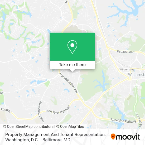 Property Management And Tenant Representation map