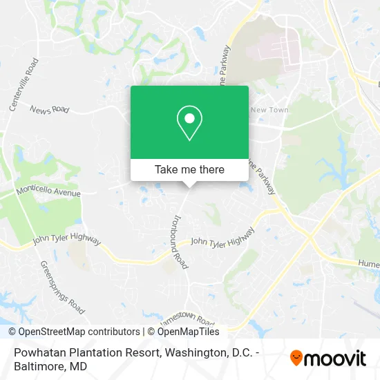 Powhatan Plantation Resort map