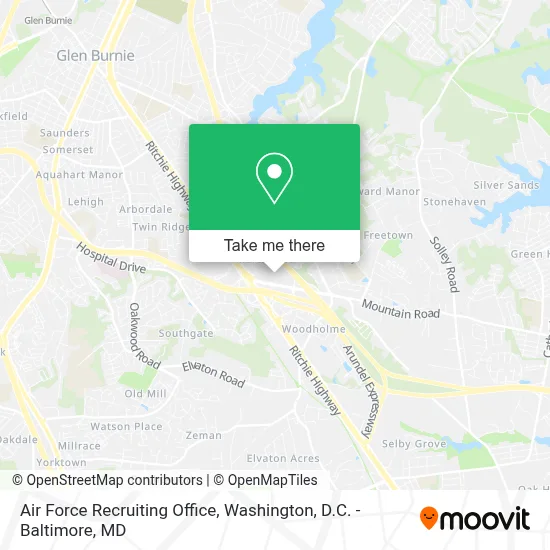 Air Force Recruiting Office map