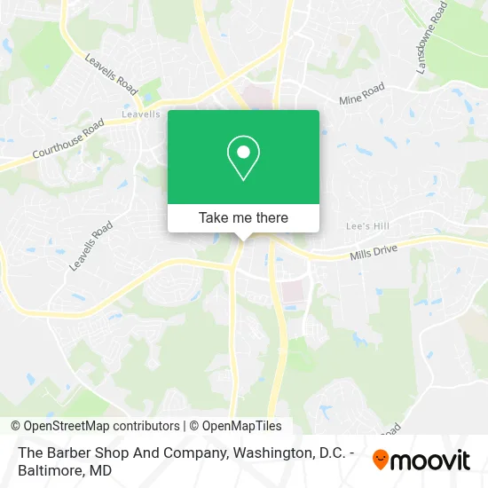 The Barber Shop And Company map