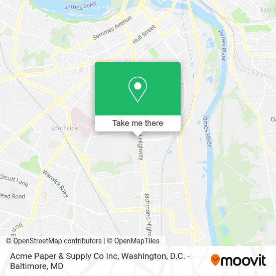 Acme Paper & Supply Co Inc map