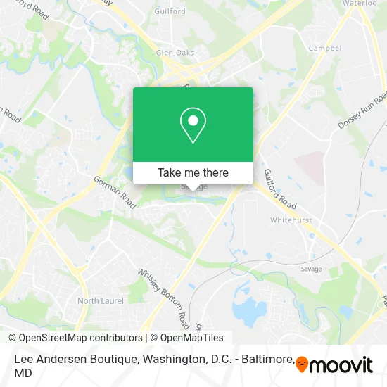 Lee Andersen Boutique map