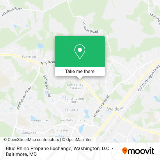 Blue Rhino Propane Exchange map