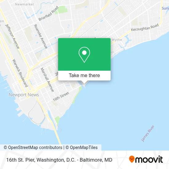 16th St. Pier map