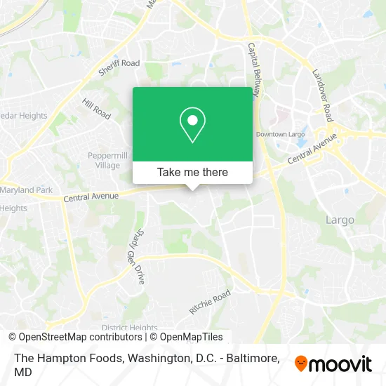 The Hampton Foods map