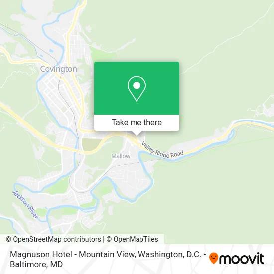 Magnuson Hotel - Mountain View map