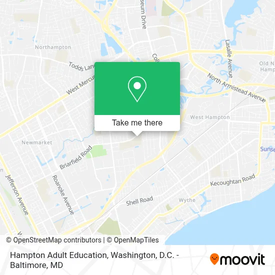 Hampton Adult Education map