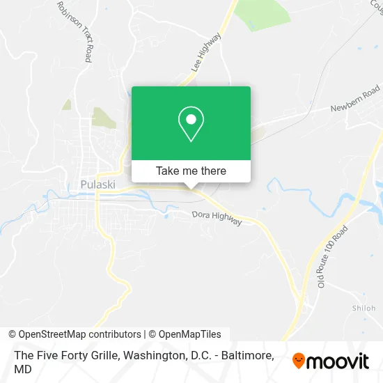 The Five Forty Grille map