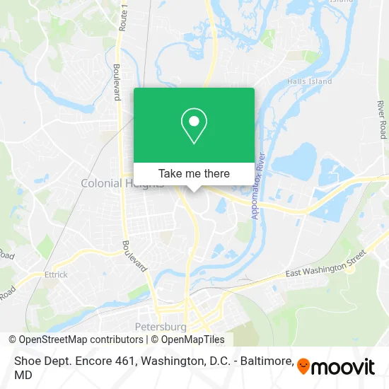 Shoe Dept. Encore 461 map