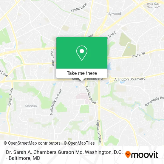 Dr. Sarah A. Chambers Gurson Md map