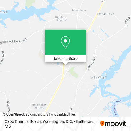 Cape Charles Beach map