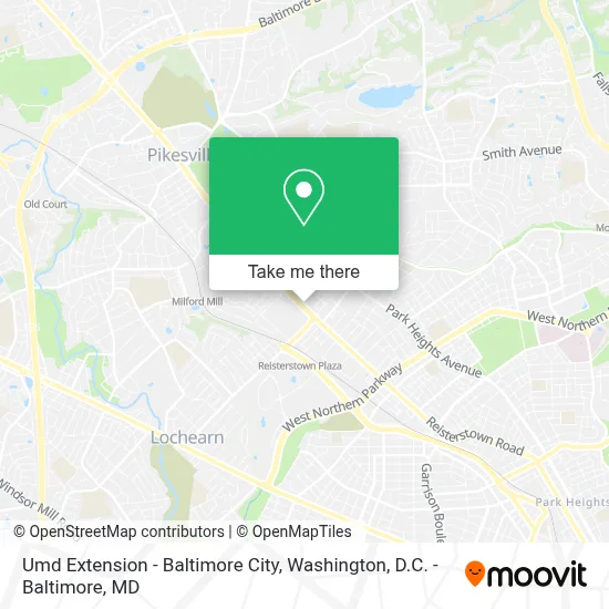 Umd Extension - Baltimore City map