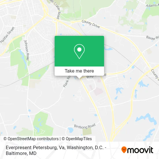 Everpresent Petersburg, Va map