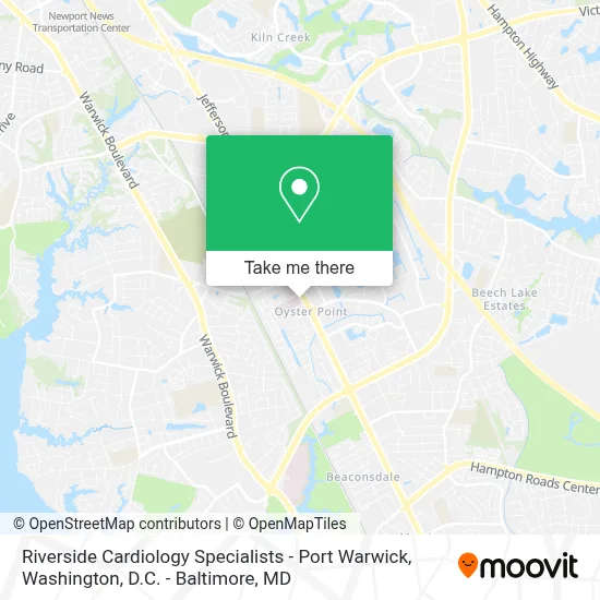 Riverside Cardiology Specialists - Port Warwick map
