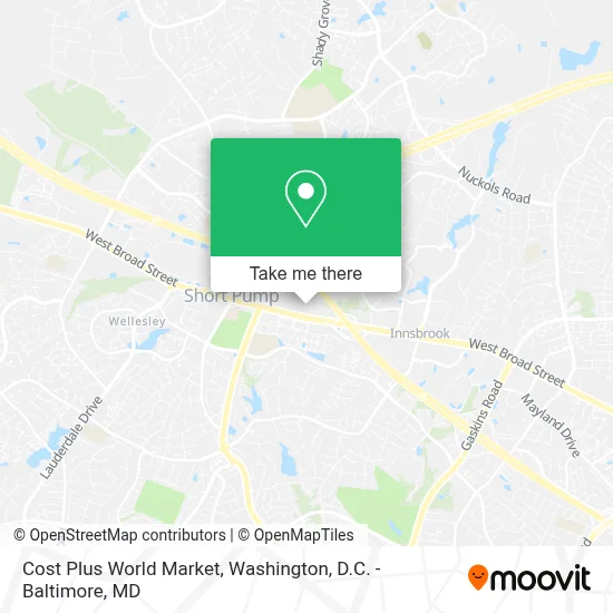 Cost Plus World Market map