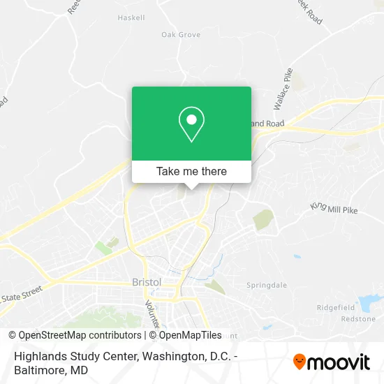 Highlands Study Center map