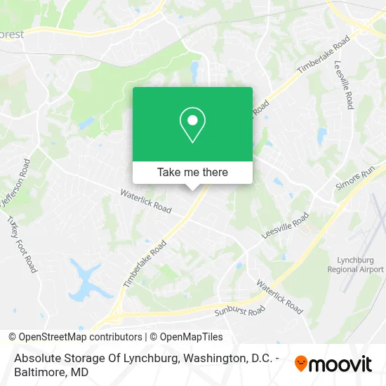 Absolute Storage Of Lynchburg map