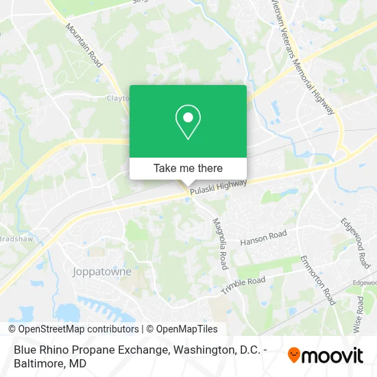Blue Rhino Propane Exchange map