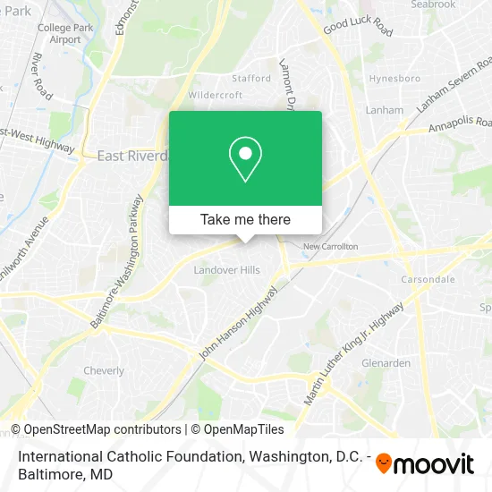 International Catholic Foundation map