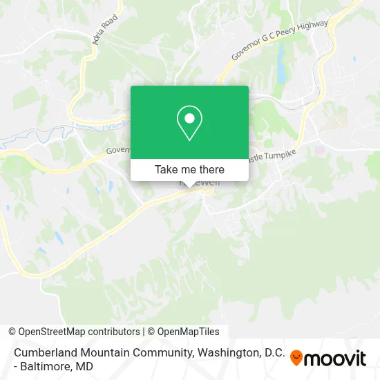 Cumberland Mountain Community map