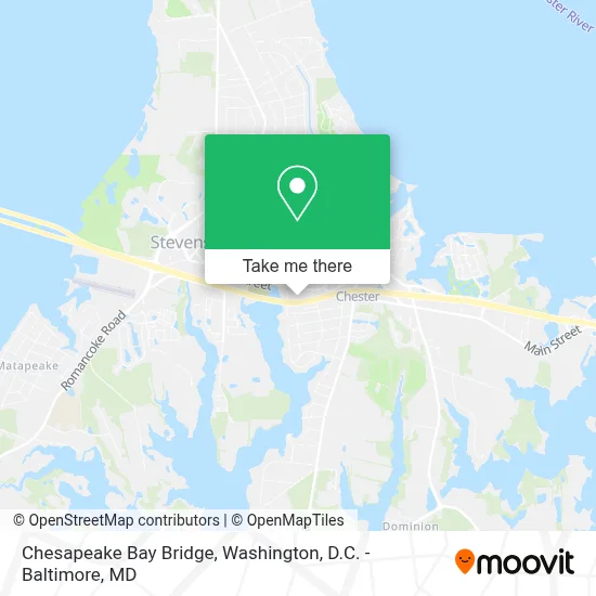 Chesapeake Bay Bridge map