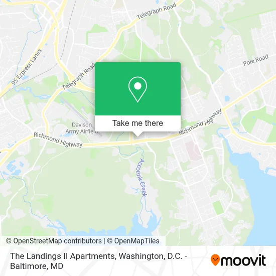 The Landings II Apartments map