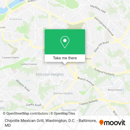 Chipotle Mexican Grill map