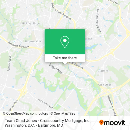 Team Chad Jones - Crosscountry Mortgage, Inc. map