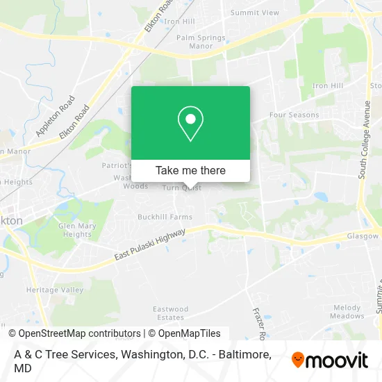 A & C Tree Services map