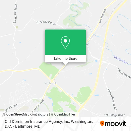 Old Dominion Insurance Agency, Inc map
