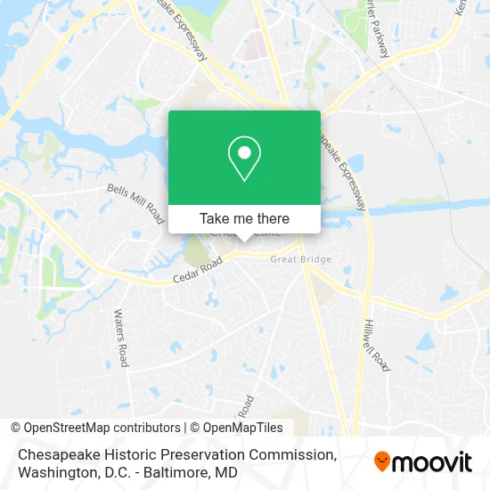 Chesapeake Historic Preservation Commission map
