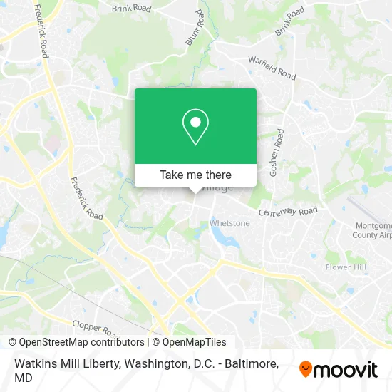 Watkins Mill Liberty map