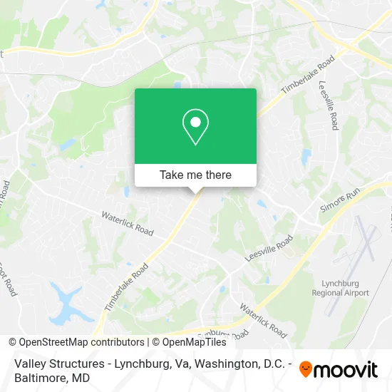 Valley Structures - Lynchburg, Va map