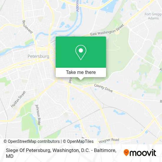 Siege Of Petersburg map