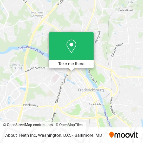About Teeth Inc map