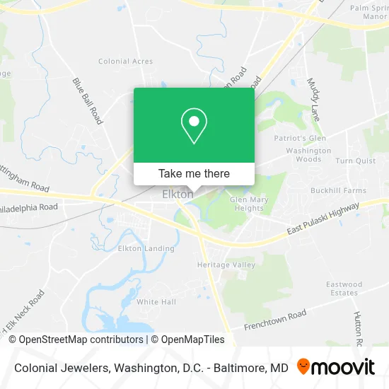 Colonial Jewelers map