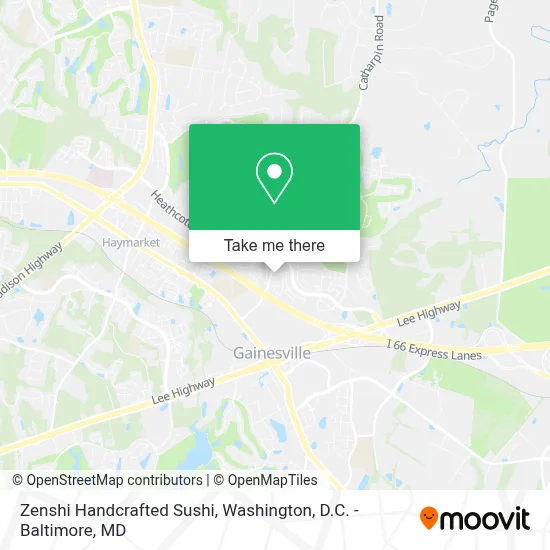 Zenshi Handcrafted Sushi map