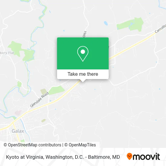 Kyoto at Virginia map