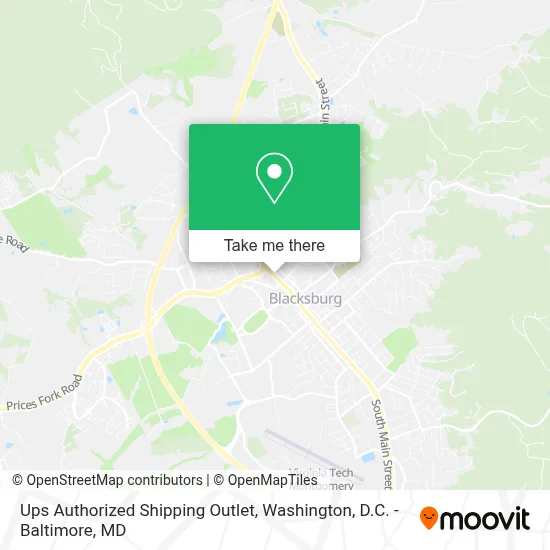 Ups Authorized Shipping Outlet map
