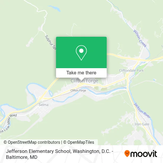 Jefferson Elementary School map