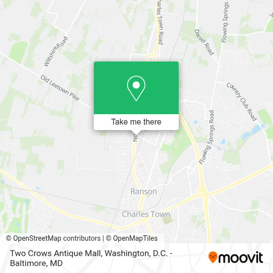 Two Crows Antique Mall map