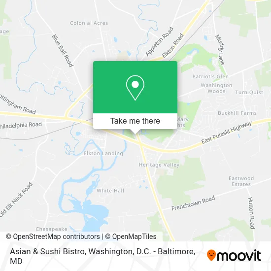 Asian & Sushi Bistro map