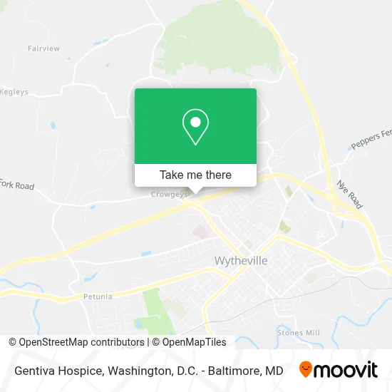 Gentiva Hospice map
