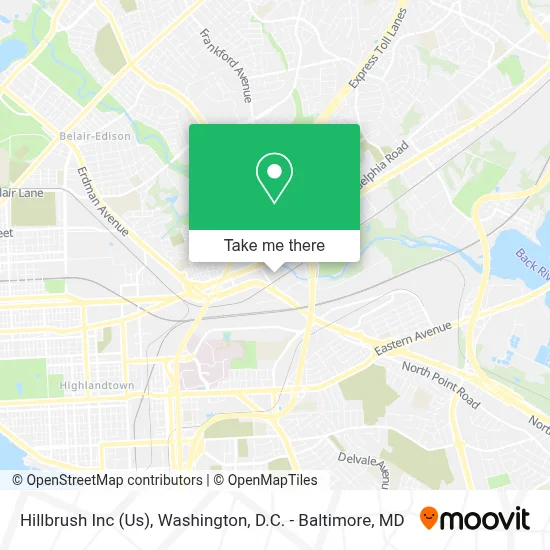 Hillbrush Inc (Us) map